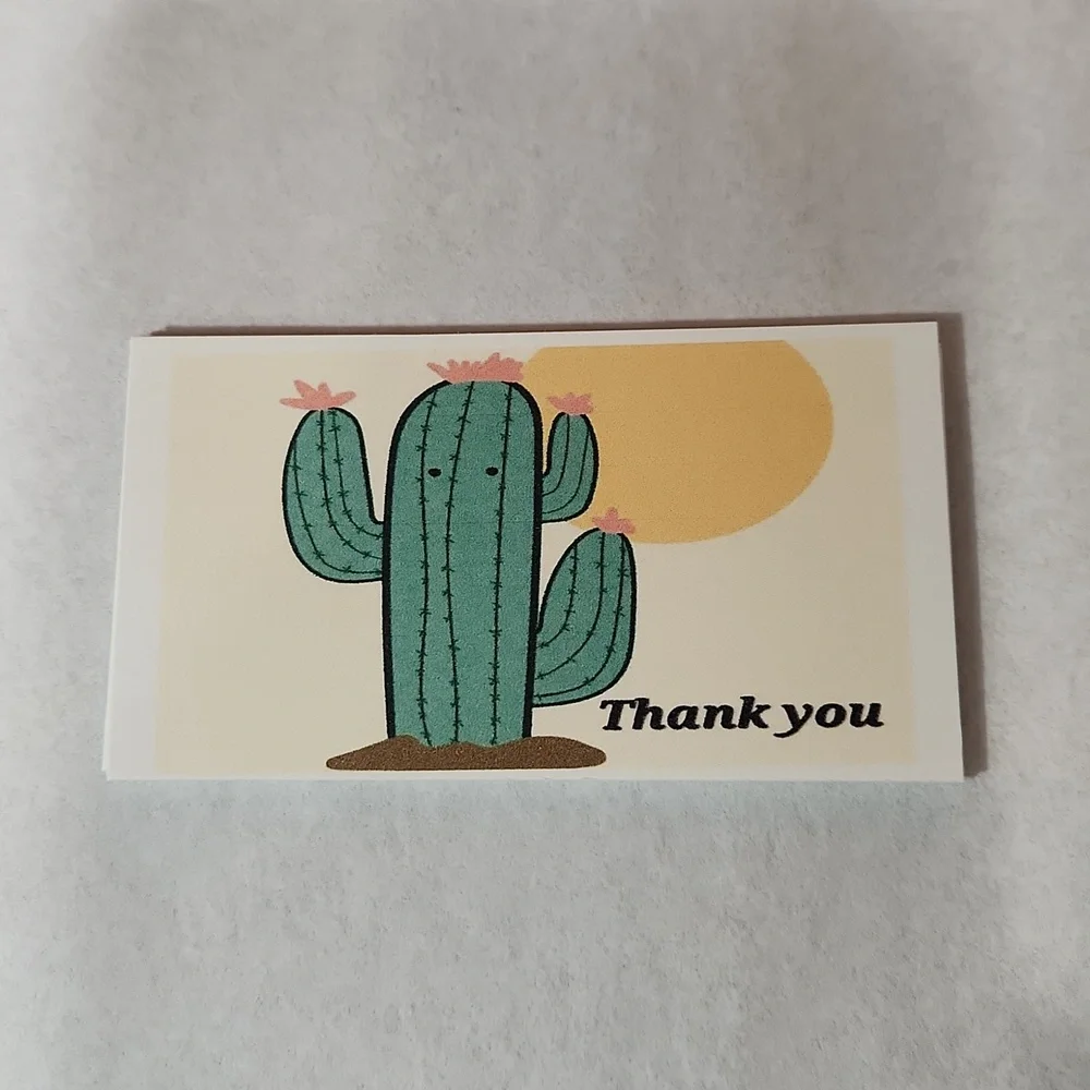 Cactus Business Thank You Card 50 Count